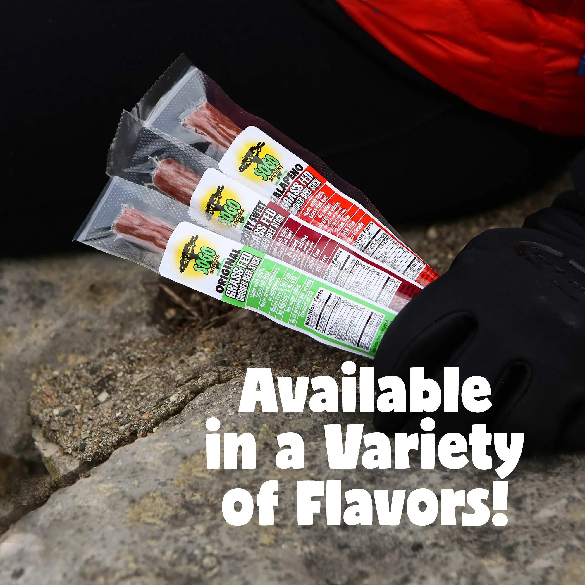 Beef Sticks Variety Pack, Grass-Fed, No Sugar, Keto-Friendly S692