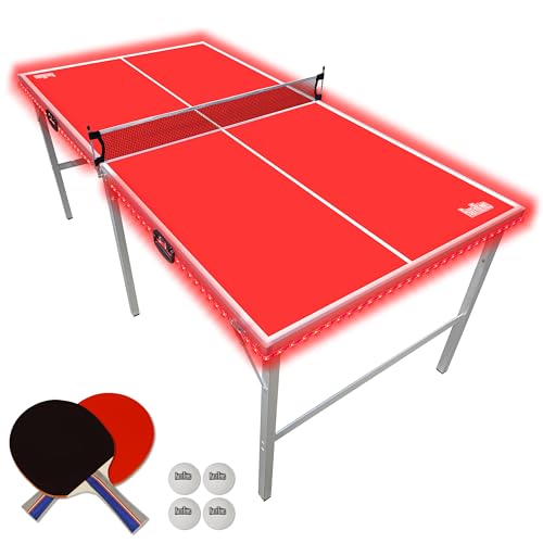 6 ft x 3 ft Portable Folding Ping Pong Table for Indoor Outdoor A180928
