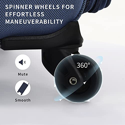 Softside 3-Piece Expandable Luggage Set with TSA Lock Spinner Wheels S375
