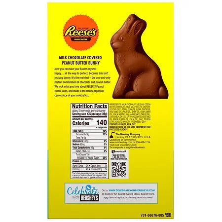 Milk Chocolate Peanut Butter Bunny, 5 oz, 2-Pack C62191