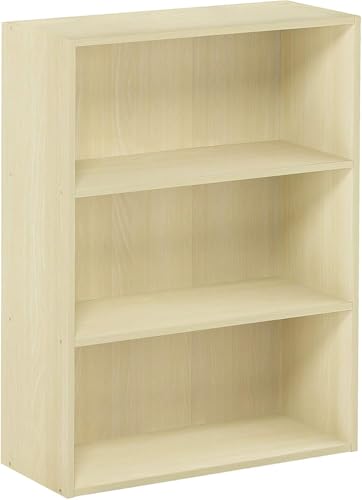 3-Tier Open Shelf Bookcase, Americano E787305