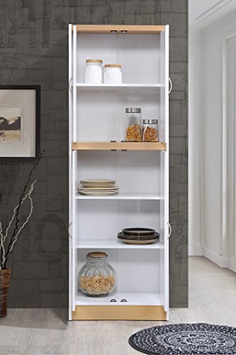 4 Door Kitchen Pantry with Four Shelves E56107