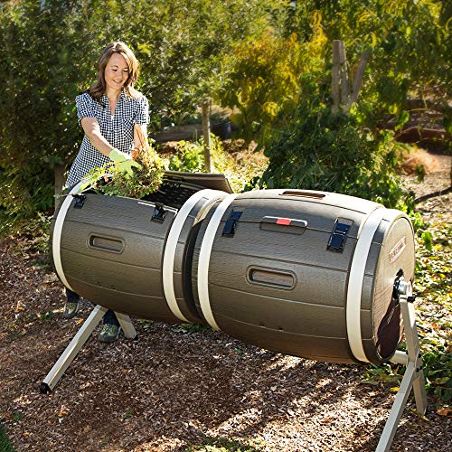 Double Bin Rotating Composter, 100 Gallon U7289