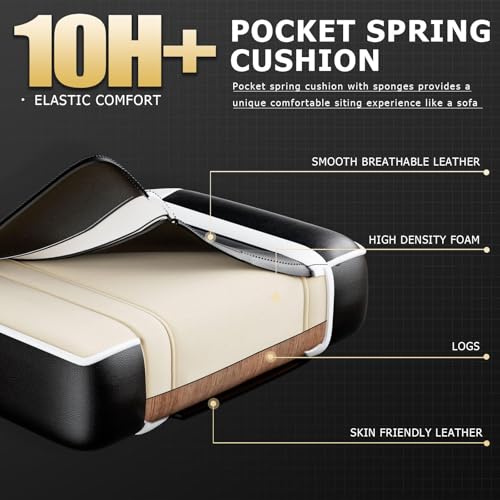 Ergonomic Gaming Chair with Footrest, Reclining, Lumbar Support I1131