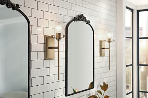 Wall Sconce with Clear Seeded Glass, Champagne Bronze F2138