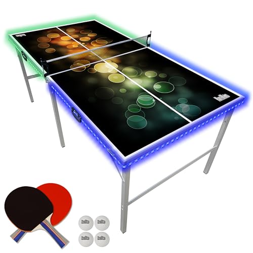 6 ft x 3 ft Portable Folding Ping Pong Table for Indoor Outdoor A180928