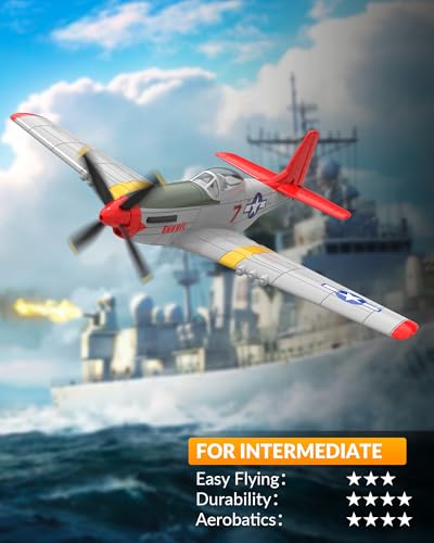 RC Plane 4 Channel Remote Control Fighter Airplane with 6-Axis Gyro, Easy to Fly for Beginners L2816