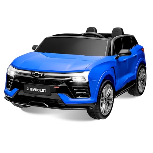 2 Seater Ride On Car for Kids, Licensed Chevrolet 24V 7AH Ride On Toys with Parent Remote Control, Kids Electric Vehicles Battery Powered Cars for Toddlers, Spring Suspension, LED Lights