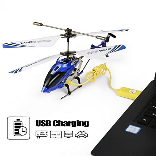 Mini RC Helicopter with Gyro Blue S36315