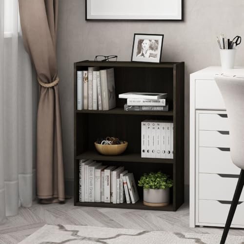 3-Tier Open Shelf Bookcase, Americano E787305