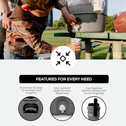 Insulated 5 & 10 Gallon Water Cooler Dispenser with Spout U938
