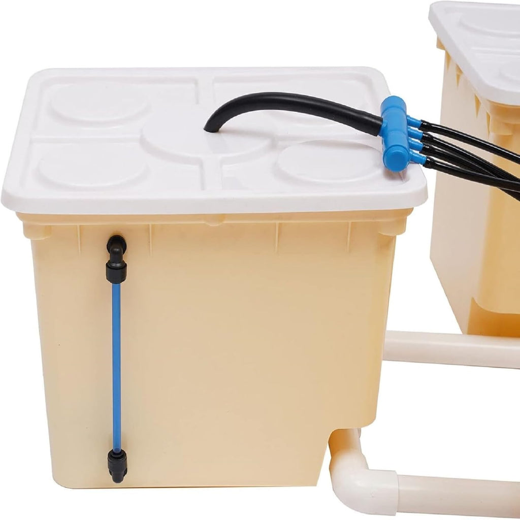 Hydroponics System, 2.91 Gallon Deep Water Culture Growing Kit with 5 Buckets C164223