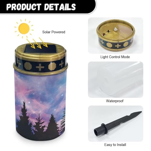Solar Butterfly Cemetery Stake Light for Garden Memorial Decor M200