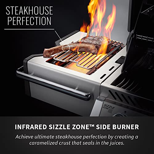 Propane Gas Grill, 500 sq. in. Stainless Steel with Infrared Burners Z95496