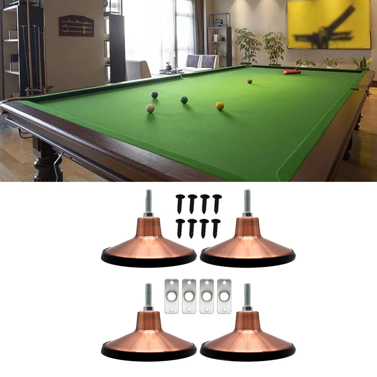 Pool Table Leg Levelers 6 inch Adjustable Heavy Duty Metal I637605
