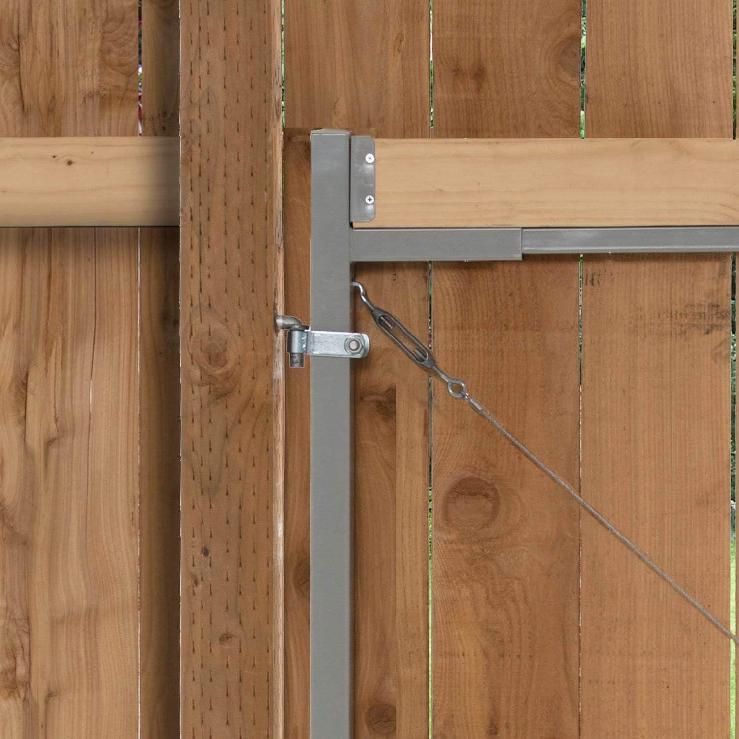 Steel Frame Gate Kit, 36-72 in Wide, 6 ft High N8767