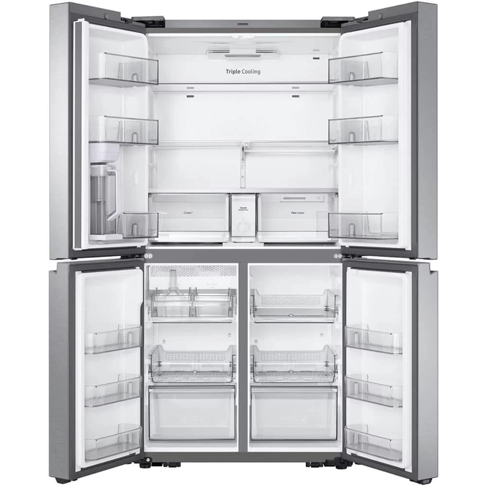 French Door Freestanding Refrigerator Black Stainless Steel N6196