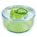 Zyliss Easy Spin Salad Spinner with Lid Handle, Large, Green, BPA Free