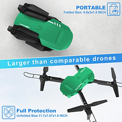 Drone with 1080P HD Camera, Foldable, Carrying Case, 2 Batteries O8650