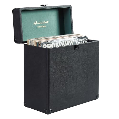 Vinyl Record Storage and Carrying Case, Holds 30 Albums H2930