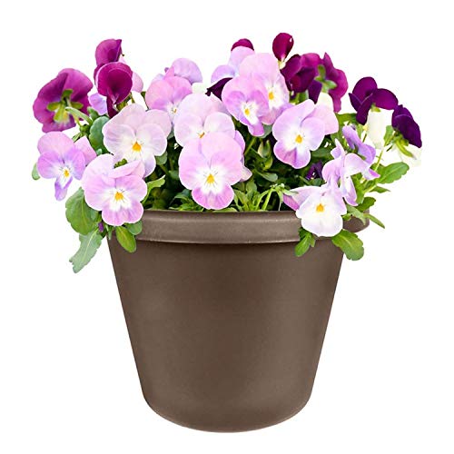 24 Inch Round Plastic Planter for Indoor Outdoor Plants A877
