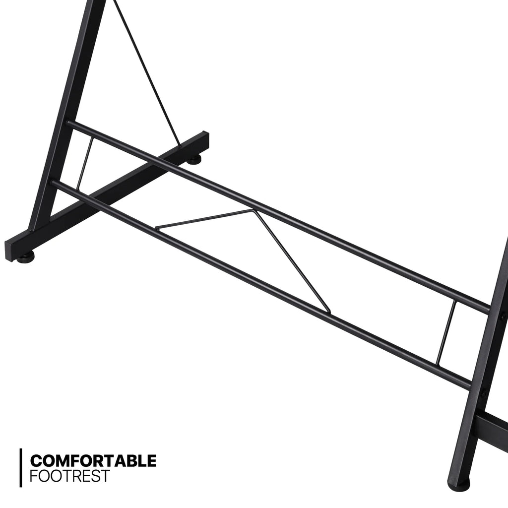 L Shaped Corner Gaming Desk with Monitor Stand for Home Office O60117