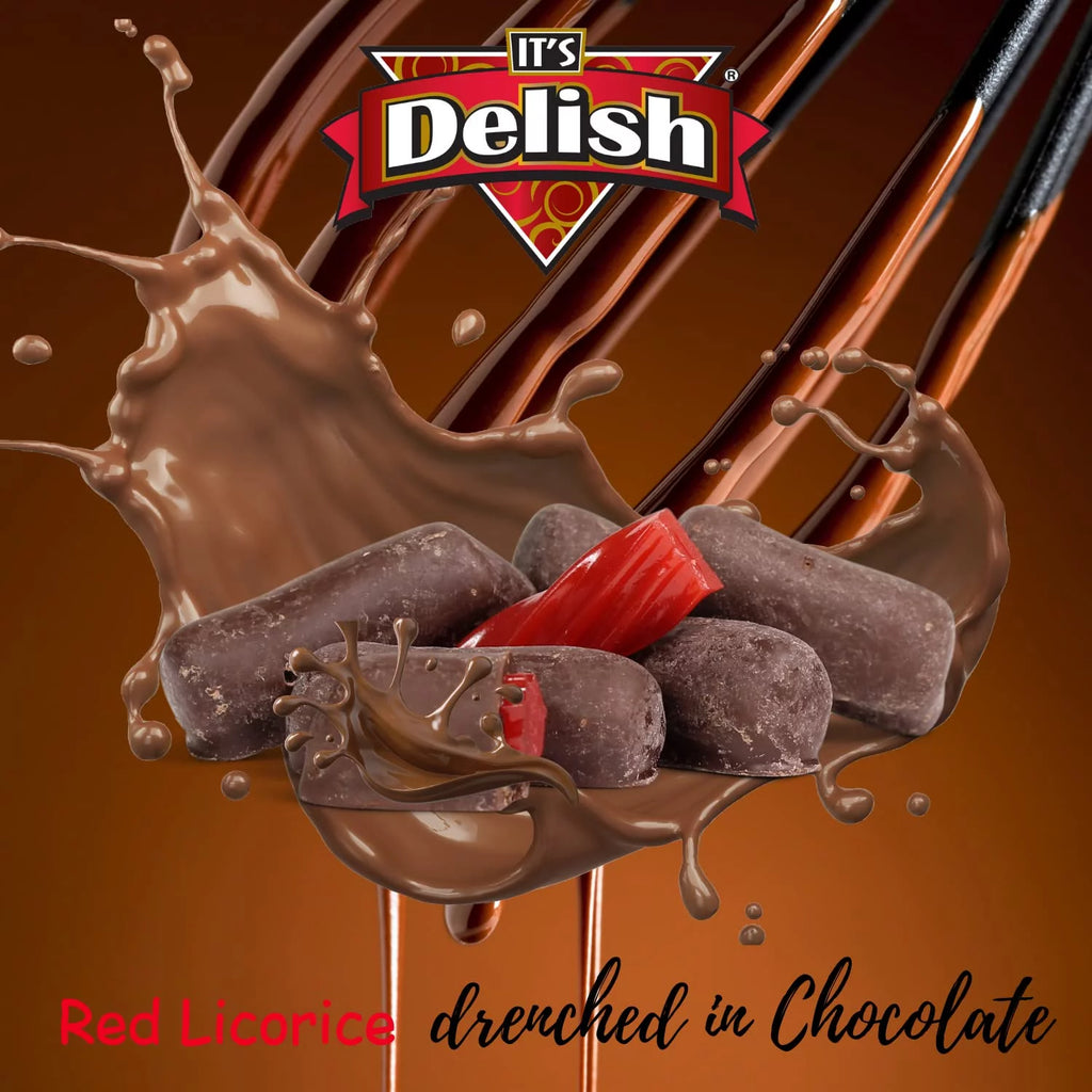 Chocolate Covered Strawberry Licorice Bits, 2 Lbs Bag K489