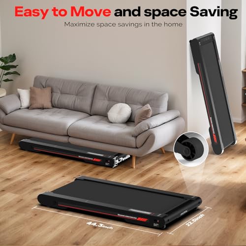 Walking Vibration Pad with APP, 3 in 1 Under Desk Treadmill, Low Noise with Remote Control V76557