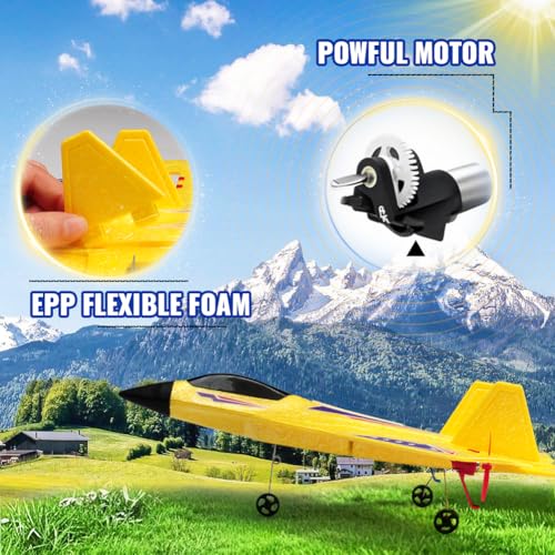 F22 RC Airplane Fighter, 2.4Ghz 2 Channel Remote Control Plane for Kids Beginners Y282