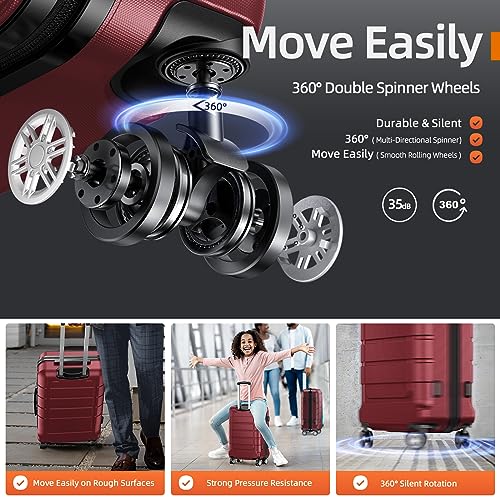 Expandable Luggage Set with TSA Lock A418040