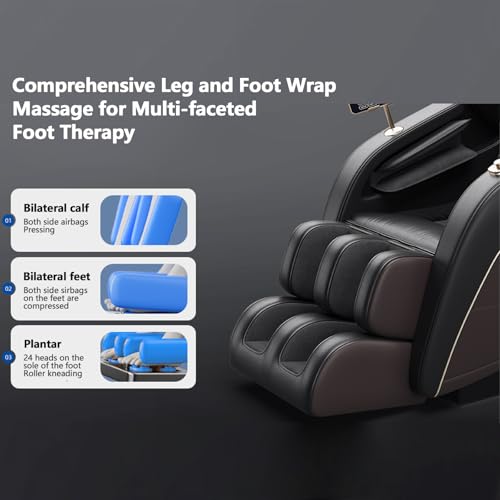 Massage Chair Full Body, Zero Gravity Recliner with Heat and Air Massage C752