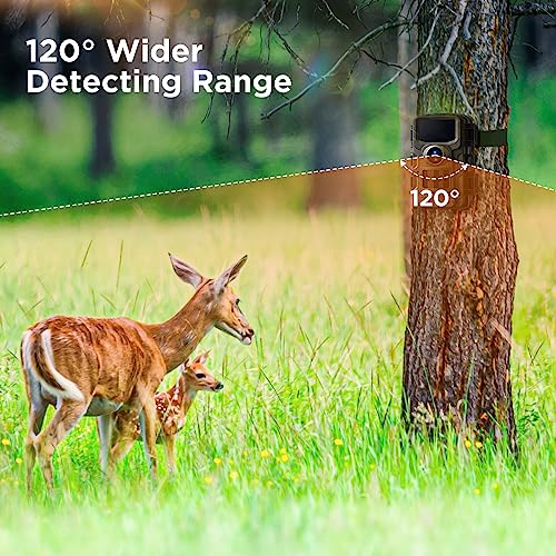 Trail Camera, 2K 36MP Wildlife Camera with Night Vision and Motion Sensor V275