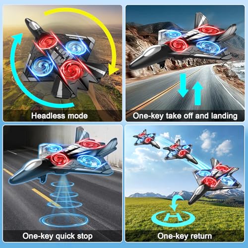 RC Plane with Camera, Foam Remote Control Drone for Kids and Adults V58020