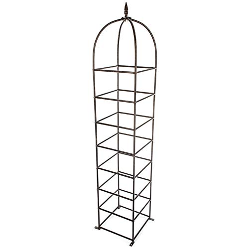 Trellis Obelisk for Climbing Plants, Weather Resistant Iron and Metal E70477