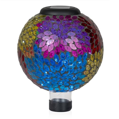 8" Glass Gazing Globe with Color Changing LED Lights H77402
