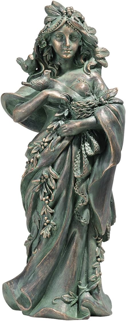 Design Toscano NG31497 Mother Nature Maiden of the Forest Statue,Full Color