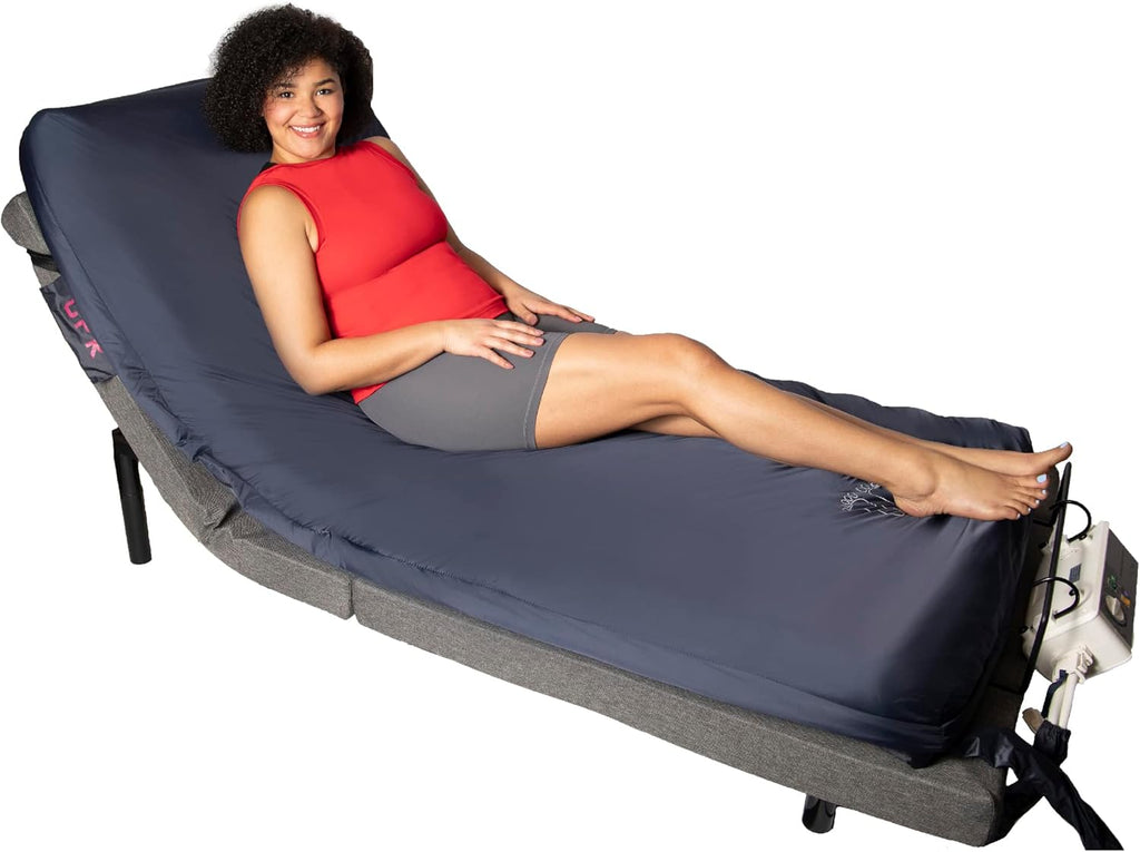 5” Alternating Air Pressure Mattress with Electric Pump for Stage 3 Pressure Sores, Bed Sores, Hospital Bed Mattress Topper