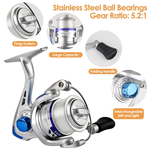 Telescopic Fishing Rod and Reel Combo with Carry Bag U110
