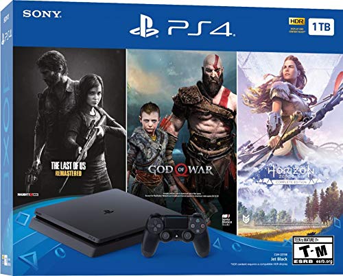 PlayStation 4 1TB Console Slim Bundle with Three Games and Wireless Controller Z53571