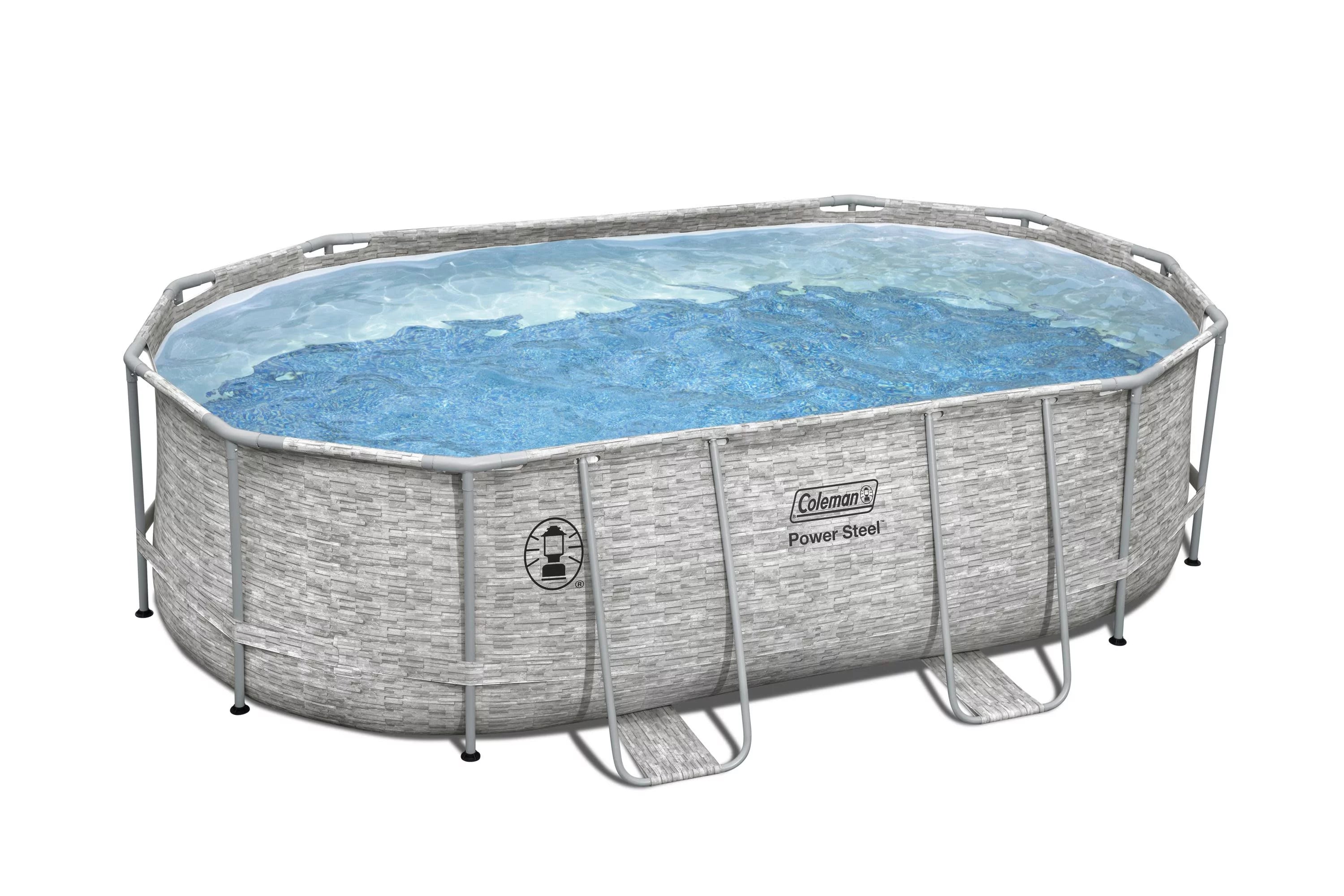 Coleman Power Steel Frame 16' x 10' x 48"  Oval Above Ground Pool Set