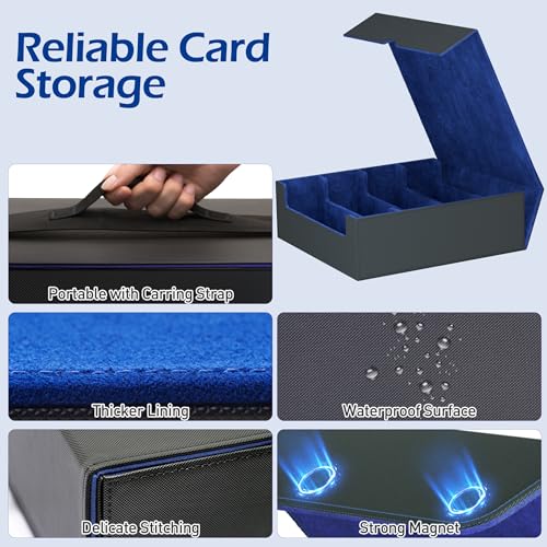Trading Card Storage Box with 50 Sleeves and 24 Dividers G3044