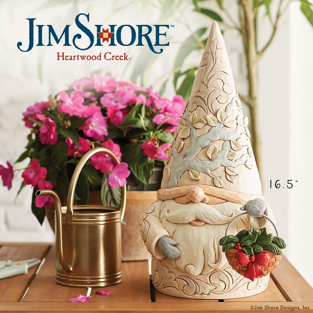 Four Seasons Gnome Statue with 4 Baskets Figurine W8014