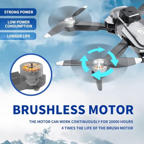 4K Camera Drone for Adults, Foldable FPV with Brushless Motor G69857