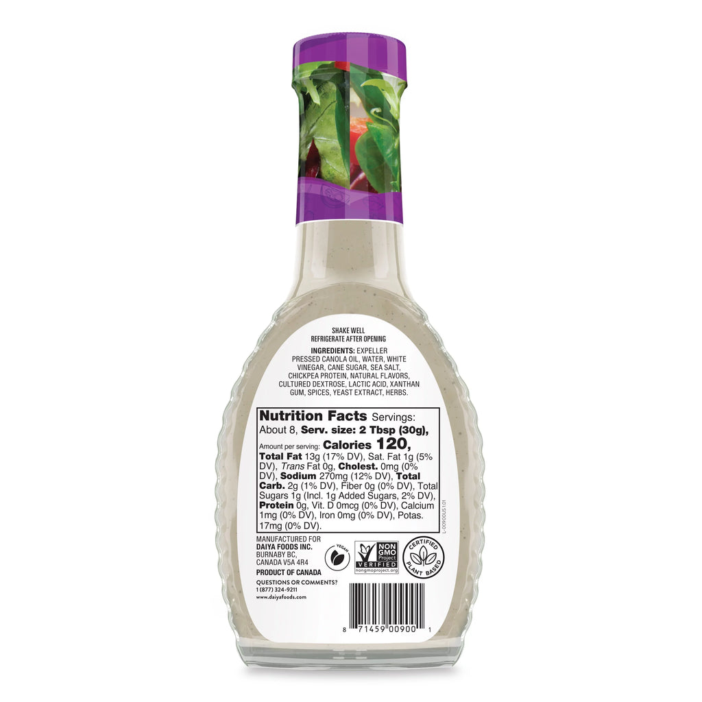 Dairy Free Homestyle Ranch Vegan Salad Dressing, 8.36 oz, 6 Pack M6060