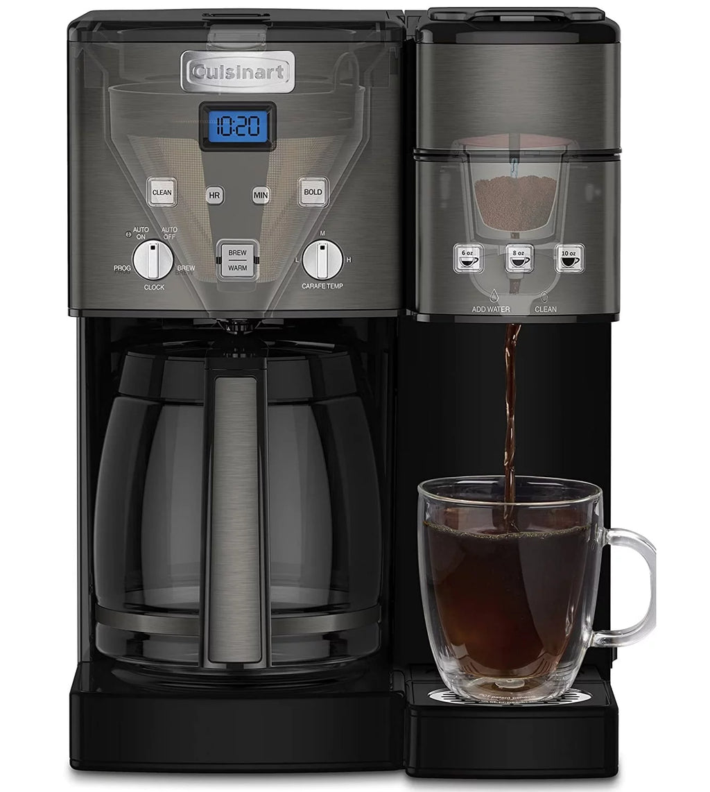 12 Cup Coffee Maker and Single-Serve Brewer - Black X6883