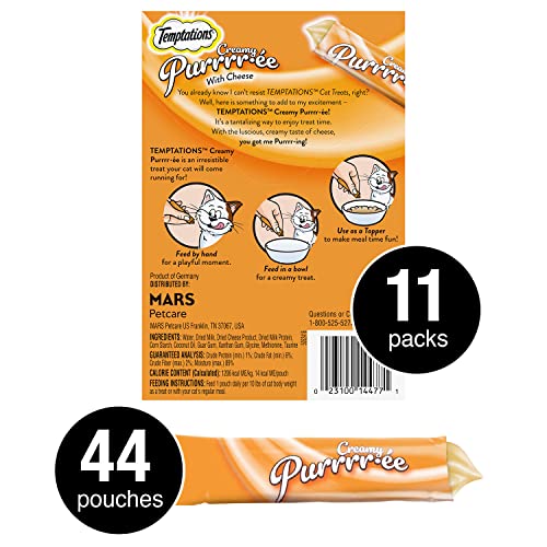 Creamy Puree Lickable Cat Treats, 0.42 oz Tubes, 48 Count Y26330