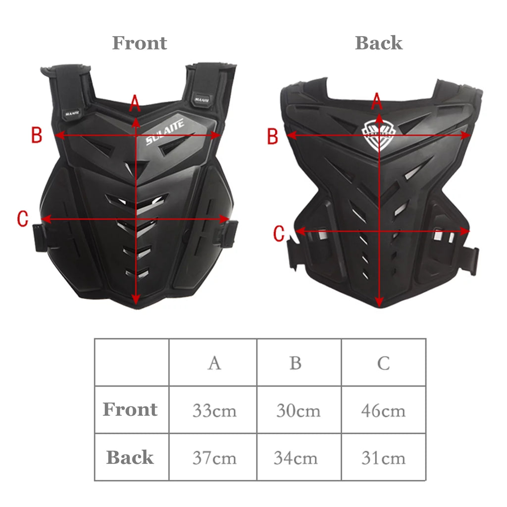 Motorcycle Armor Vest Chest Spine Back Protector O9488