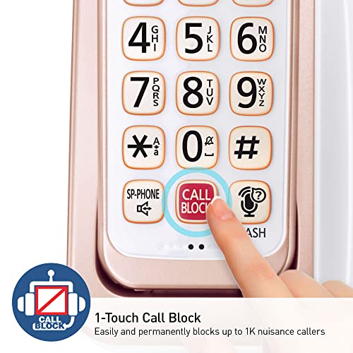 Cordless Phone with Answering Machine and Bluetooth, 4 Handsets Z768