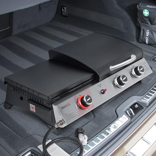 3 Burner Propane Gas Grill and Griddle Combo with Lid, 29,000 BTUs, 364 Sq. In. Cooking Area U469458