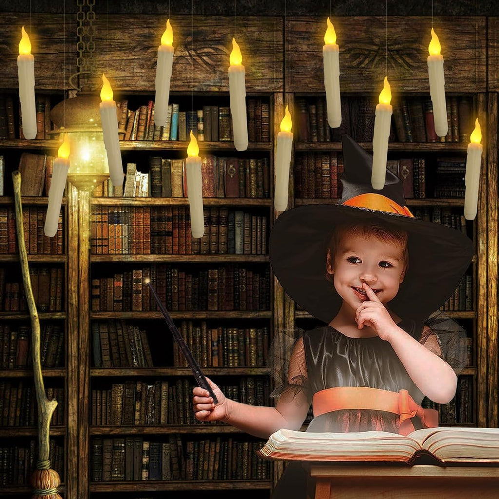 Floating LED Candles with Remote Control, 12 Pack, Flameless Flickering Lights P6877